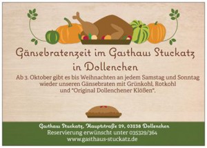 Flyer Gänsebraten